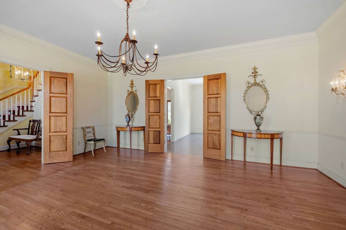 Solid wood double doors