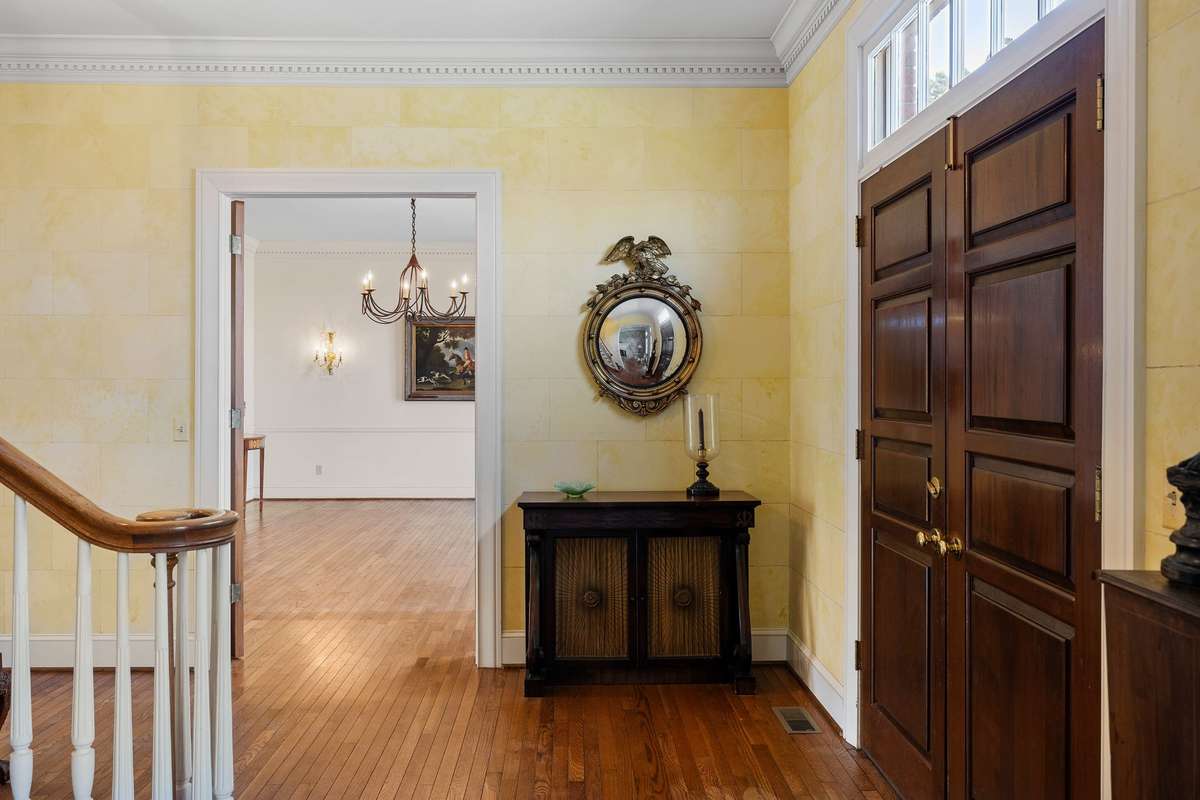 Entry Foyer looking into Formal Dining Room