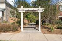 Access point to greenway trail