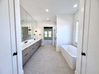 Actual Home — Primary Bathroom — Construction Progress Photo