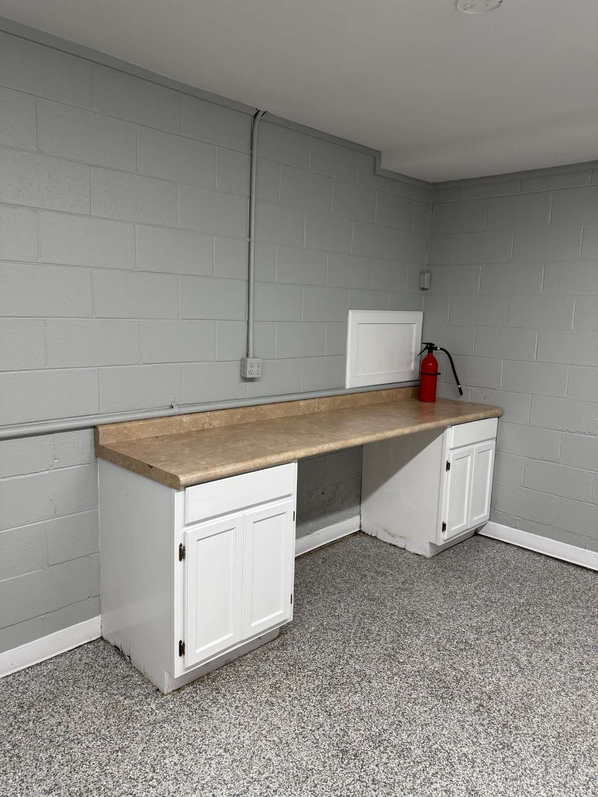 There is a folding table as well.