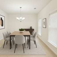 VIRTUALLY STAGED FORMAL DINING ROOM/OFFICE
