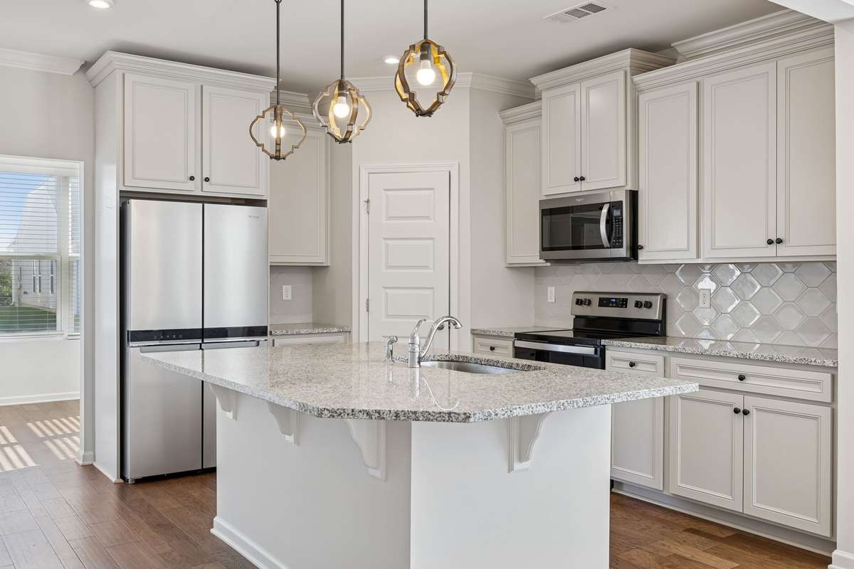 Kitchen with island