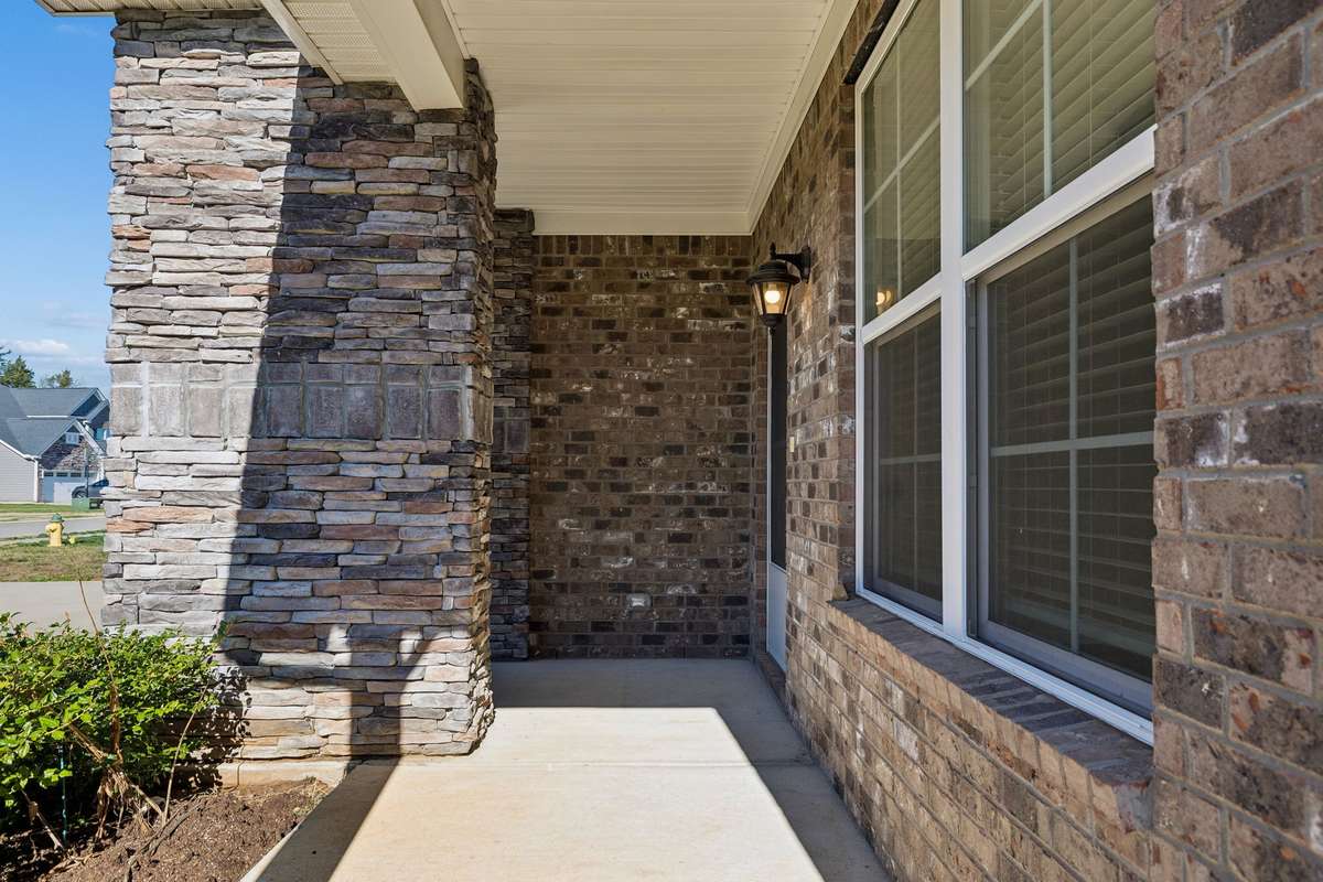 Brick and Stone front porch