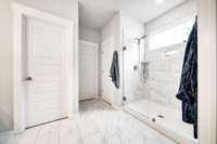 Beautiful large shower in primary bath