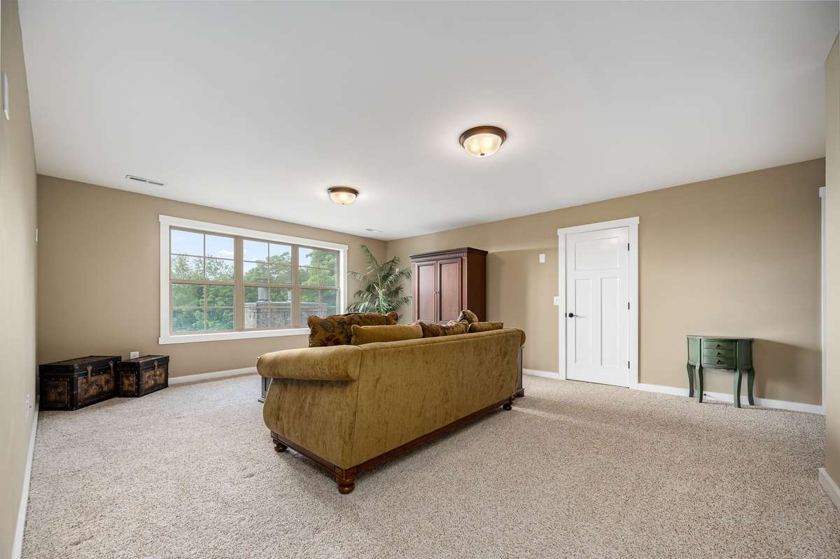 Triple window overlooking the backyard and views up to 10 miles away.