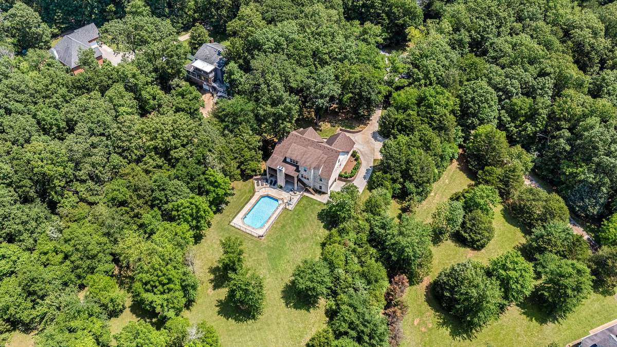 It's a stately property with a 42,000 gallon in-ground pool.