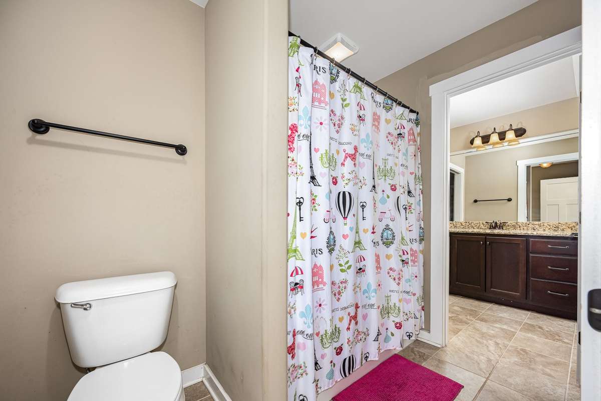 Jack n Jill bath upstairs.