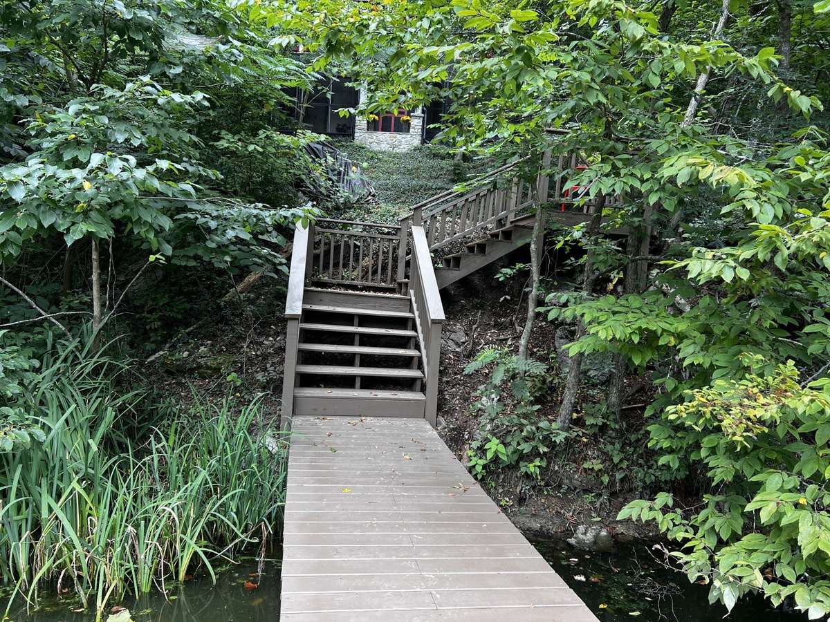 The close proximity of this dock to the Idlehour Cabin is IDEAL. A perfect location to add ease when launching your canoe or kayak.