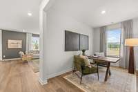 This image is from a furnished model of this home. Actual configuration and features may vary.