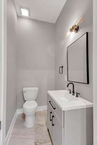 Downstairs half bath