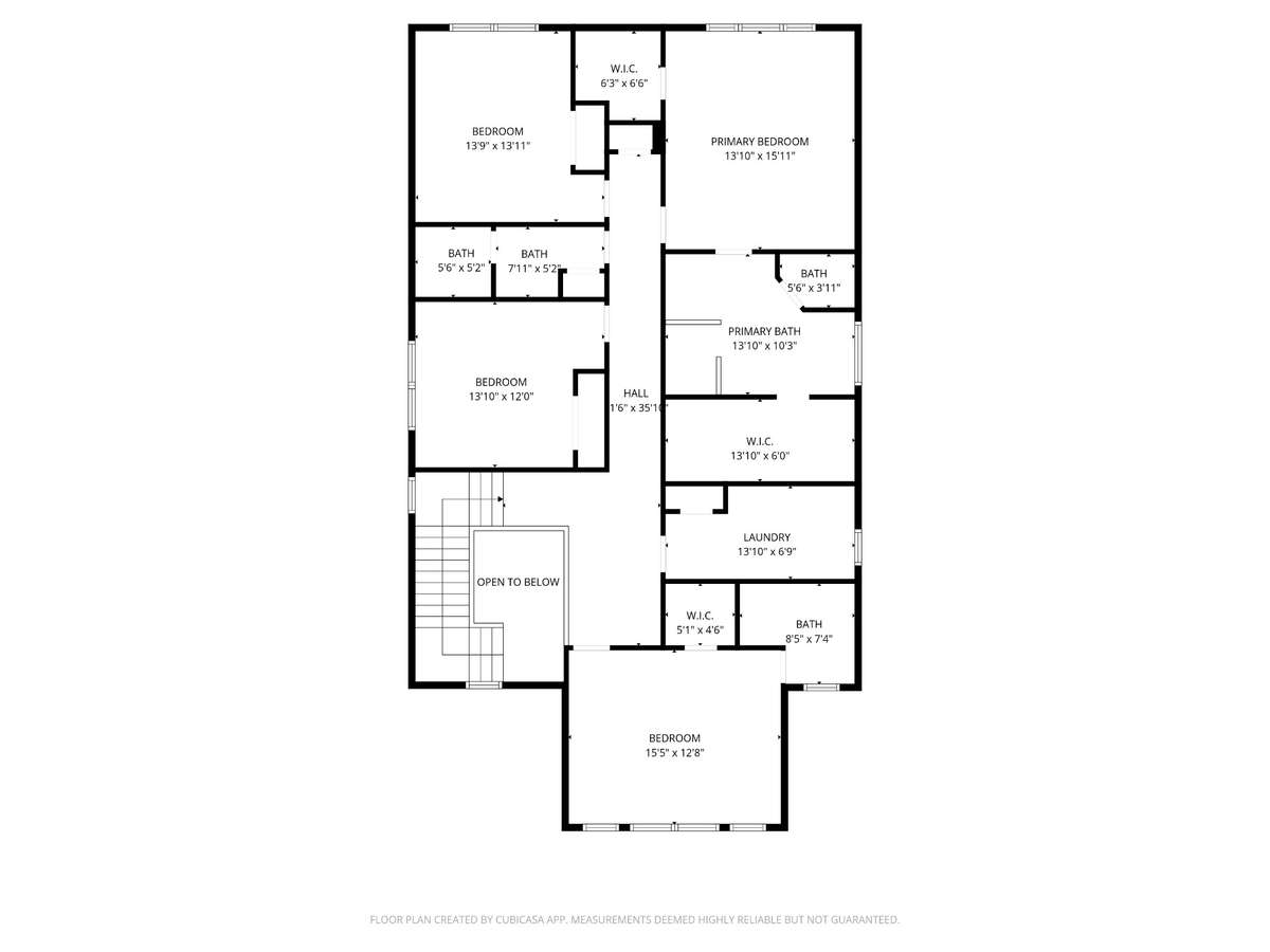 Second level floorplan