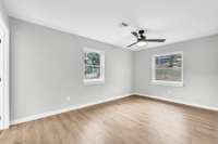 The master bedroom has all new EVERYTHING.