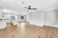 So much natural light has been opened up by the designer!