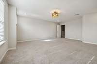 Another view of your large bonus room with recessed lighting & neutral color tones. 549 Montrose Dr. Mt. Juliet, TN 37122