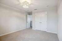 Your fourth bedroom has a unique light fixture, large closet & carpet flooring. 549 Montrose Dr. Mt. Juliet, TN 37122