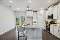 Your kitchen also has an island with farmhouse sink, & farmhouse drop lights - providing plenty of space for preparing meals. 549 Montrose Dr. Mt. Juliet, TN 37122