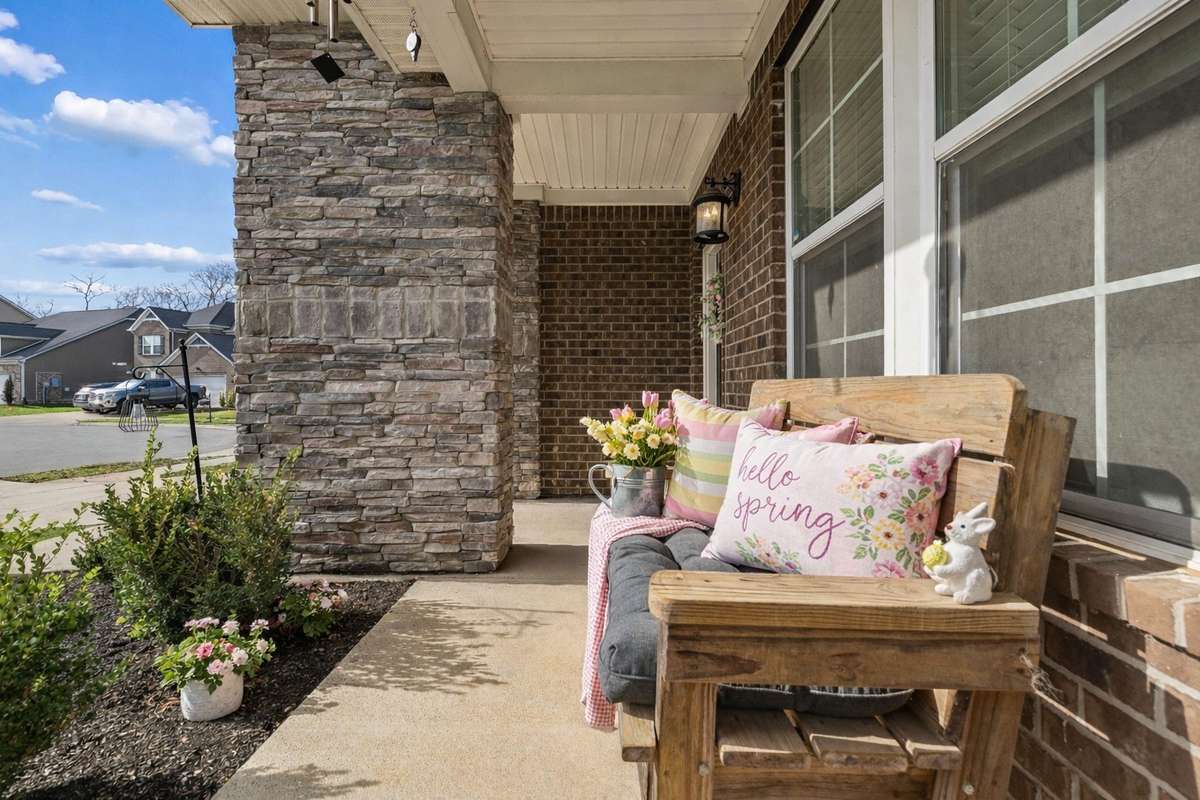 Enjoy relaxing on your rocking chair front porch! 549 Montrose Dr. Mt. Juliet, TN 37122