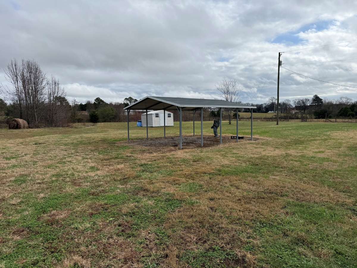 Detached Carport, 12x16 shed