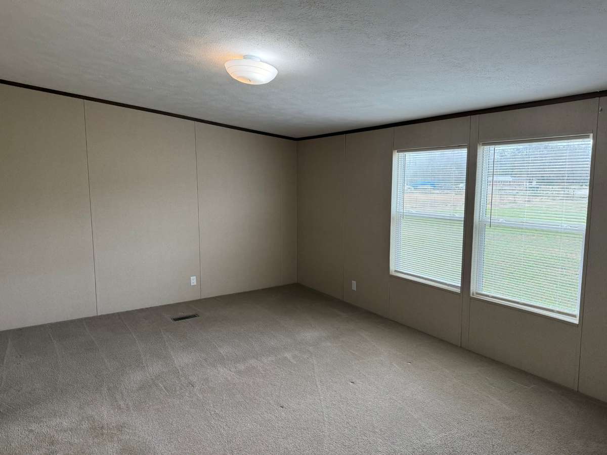 Living Room- carpet, crown molding