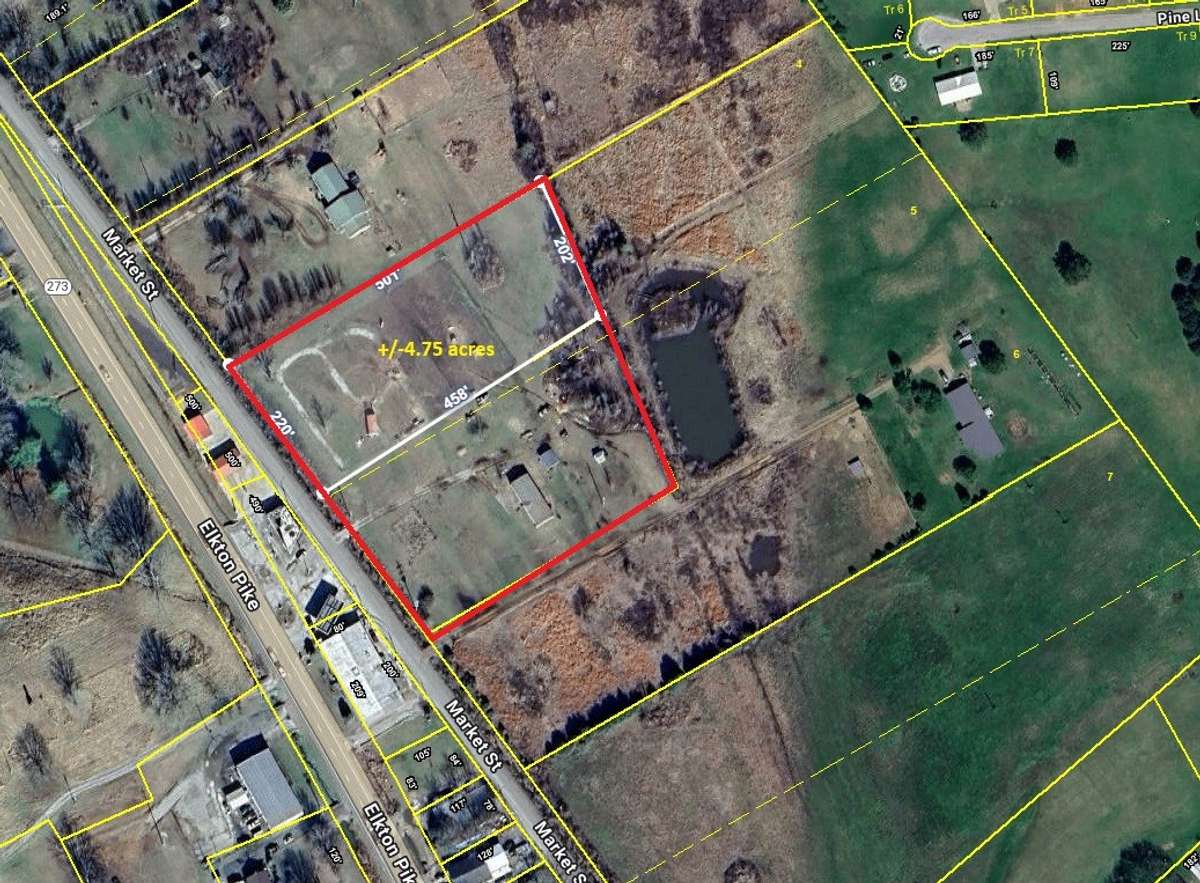 Outlined Aerial Tax Map- two tax parcels included in this listing