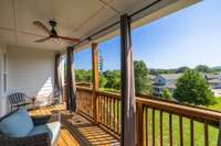 Gorgeous and serene view from the covered porch off of the main level.
