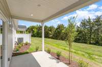 Covered living available at the back of the home  *Photos not of exact home*