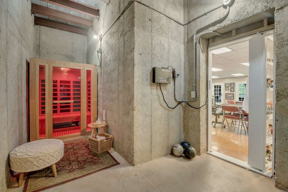 infrared sauna basement level