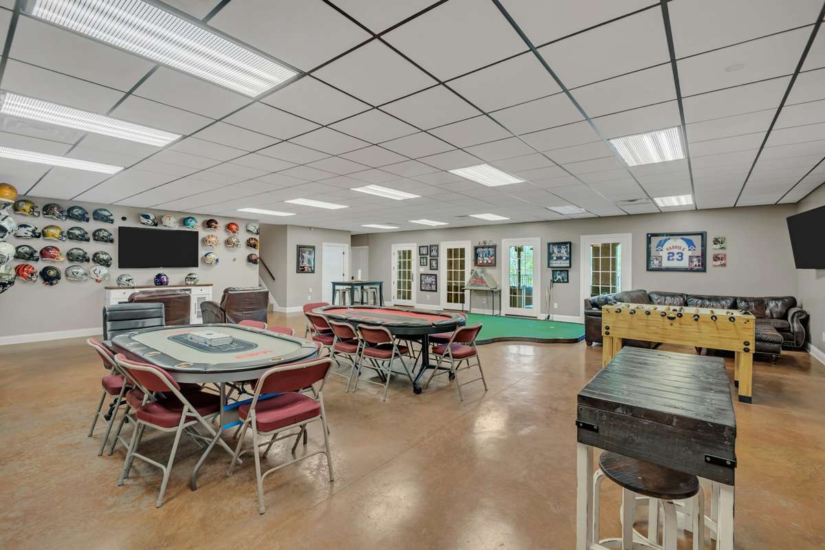 basement level rec area