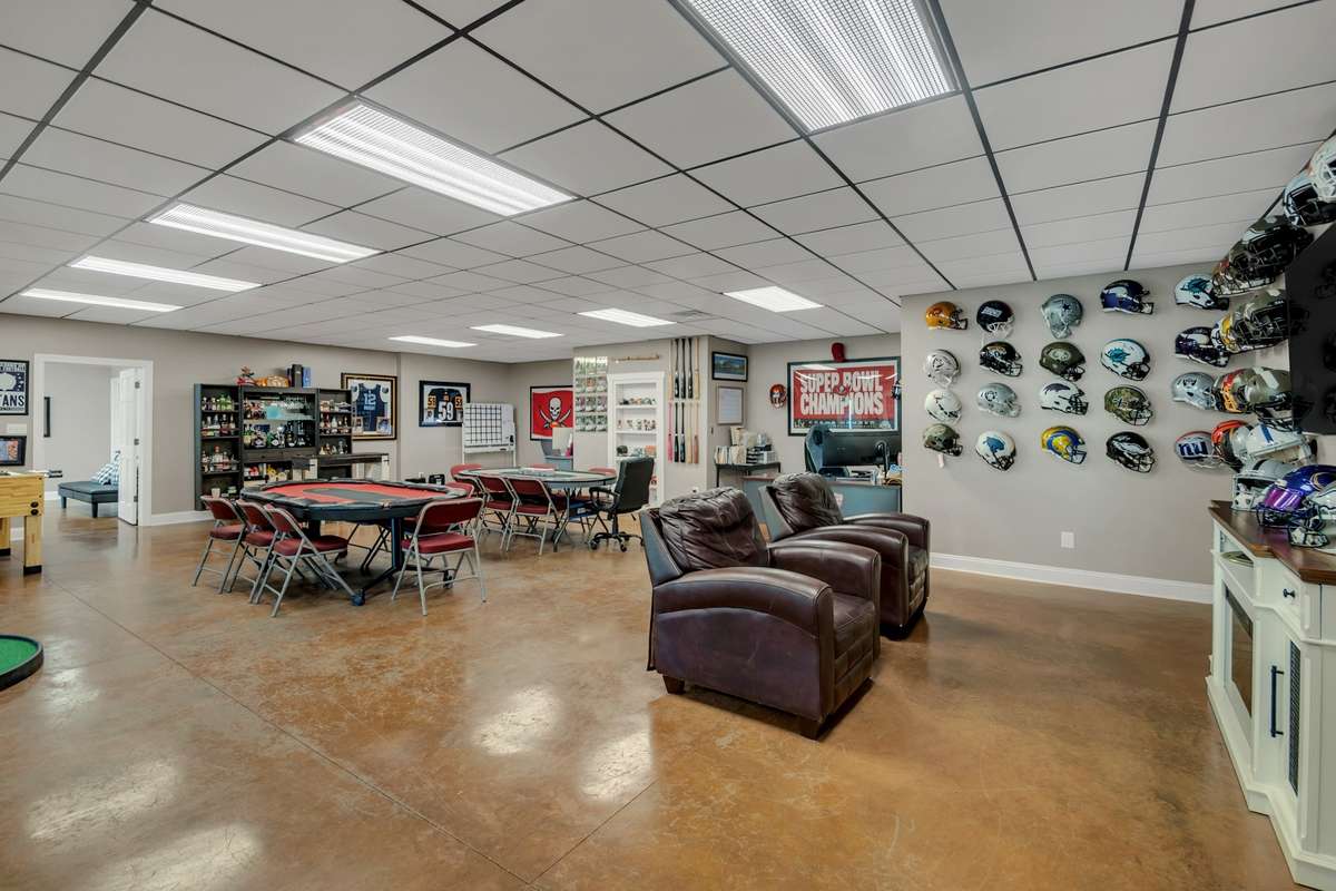 basement level rec area