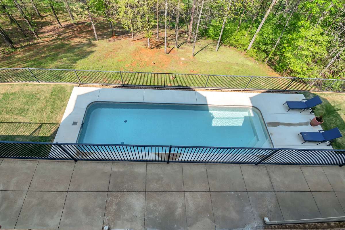 pool view from main level