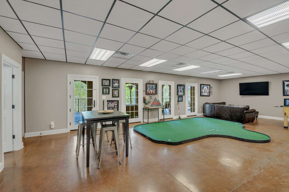 basement level rec area