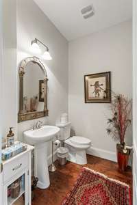 Downstairs guest powder room