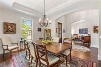 View to foyer and into living room