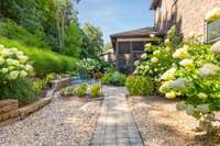 Lush landscaping with irrigation