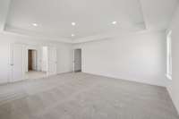 ***Photo from a previously built Hampstead home - options may vary***

A stunning tray ceiling with recessed lighting adds architectural elegance and a warm ambiance, while large windows fill your bedroom with natural light.