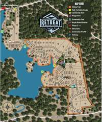Site map of the Retreat at Water's Edge