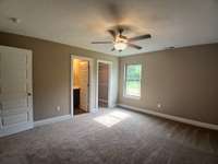 Primary Bedroom is located on the Main Level. 
Picture of Previous House.