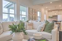 This photo is of a decorated Stanford Model Home.