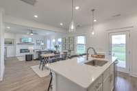 This photo is of a decorated Stanford Model Home.