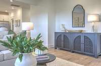 This photo is of a decorated Stanford Model Home.