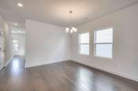 This photo is a sample of the Sutherland floorplan.  Options and exterior will vary depending on customer selections and preferences.