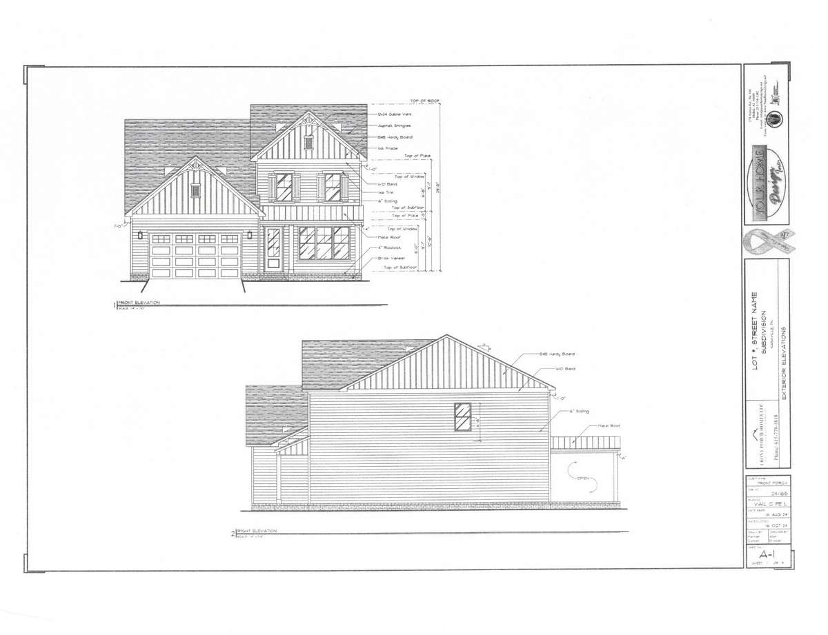 Architechtural drawing of the Vail Floor Plan.