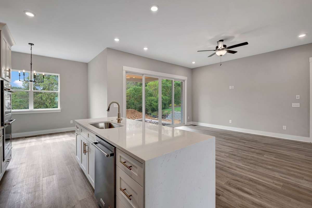 Example of the builder's work on other homes in Saddle Ridge and of the design features and finishes available.