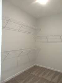 The closet with plenty of space and racks to store with your belongings