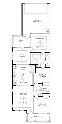 Floor Plan of the Jasper Ranch Townhome
