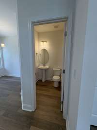 Powder room on first floor