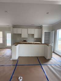Kitchen with breakfast nook. Large Island included.