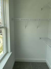 Great closet in this second bedroom