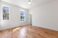 Bedroom 3 is an ensuite with its own full bathroom with a walk-in shower